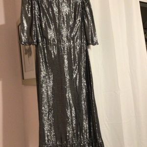 Anthropologie womens shimmer dress size 38